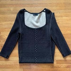 Noir Square Neck Dress